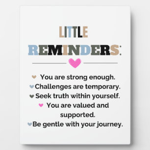 Inspirational Motivational Gifts Little Reminders Plaque