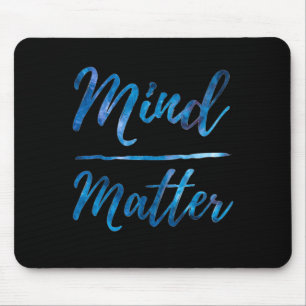 Inspirational Motivational Gym Quote Mind Over  Mouse Pad