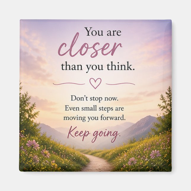 Inspirational Motivational  Magnet (Front)