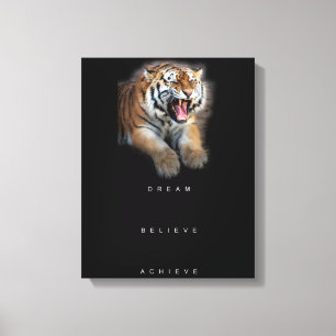 Inspirational Motivational Quote Success Elegant Canvas Print