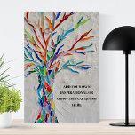Inspirational Motivational Quote Tree Poster<br><div class="desc">This decorative poster features a mosaic tree in rainbow colours and space for you to add your own inspiring quote. Use the Customise Further option to change the text size, style or colour if you wish. Because we create our own artwork you won't find this exact image from other designers....</div>