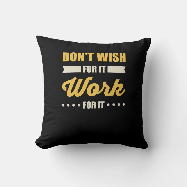Inspirational Motivational Success Quote Cushion (Front)
