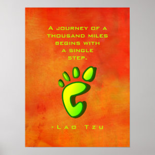 Inspirational Motivational Wisdom by Lao Tzu Poster