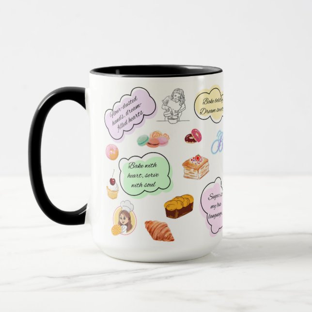 INSPIRATIONAL MUG FOR PASTRY CHEFS/BAKERS (Left)