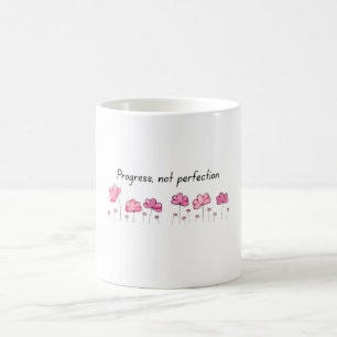 Inspirational Mug – “Progress Not Perfection” Quot