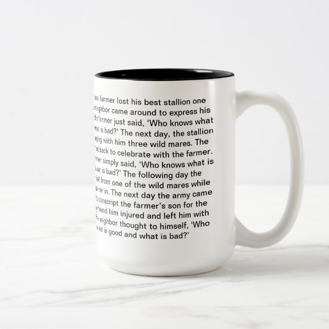 Inspirational Mug - The Horse (Right)
