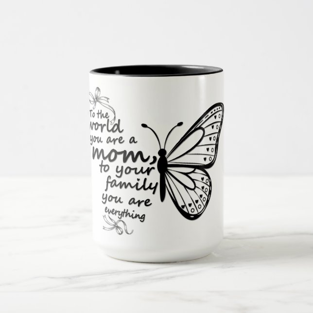 Inspirational Mum Butterfly Mug (Center)