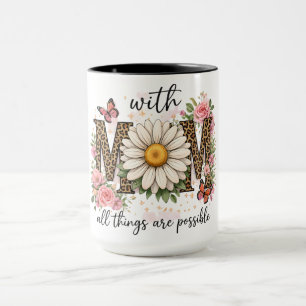 Inspirational Mum Butterfly/Sunflower Mug