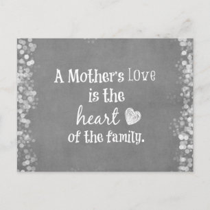 Inspirational Mum Quote Postcard