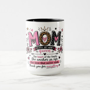 Inspirational Mum Title Above Queen Mug