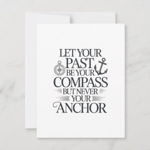 Inspirational nautical quote design. card