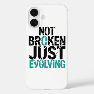Inspirational Not Broken Just Evolving iPhone 16 Case