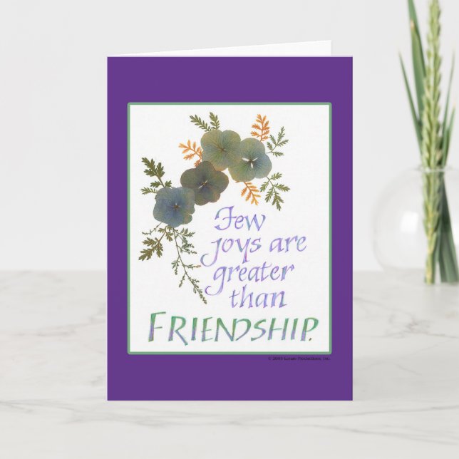 Inspirational Note Cards - Friendship (Front)