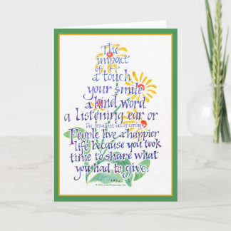 Inspirational Note Cards - Impact of a Touch