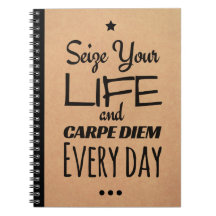 Inspirational Notebook for Motivation: Carpe Diem!