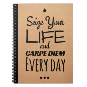 Inspirational Notebook for Motivation: Carpe Diem!