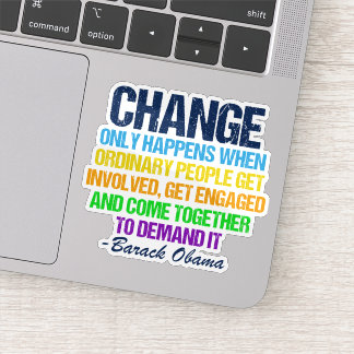 Inspirational Obama Quote Political Change Laptop