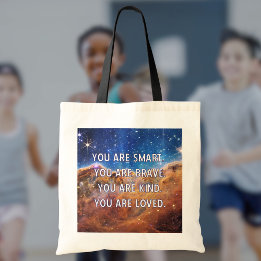 Inspirational Outerspace Motivational Tote Bag