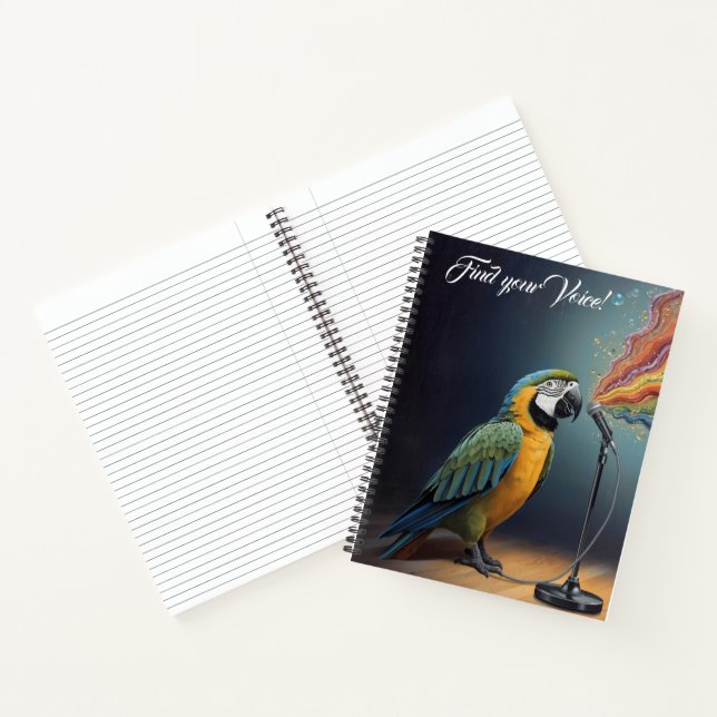 inspirational parrot calendar notebook planner  (Inside)