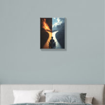 Inspirational Path Canvas Wall Art | Fire & Ice Du