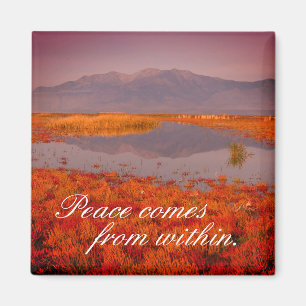 Inspirational "Peace" Utah Landscape Magnet