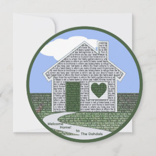 Inspirational Personalised Round Homeowner Card