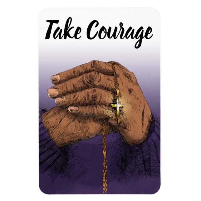 Inspirational photo magnet (Vertical)