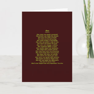 Inspirational Poem Card