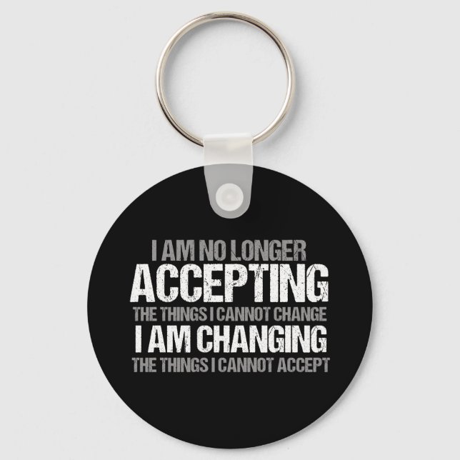 Inspirational Political Activist Change Quote Key Ring (Front)