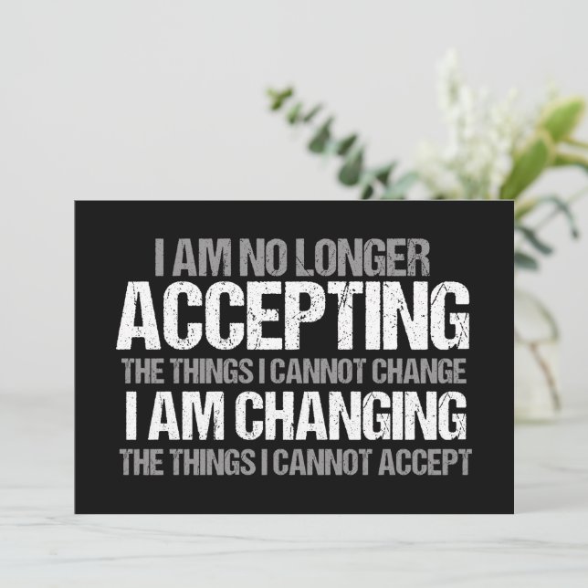 Inspirational Political Activist Quote Card (Standing Front)