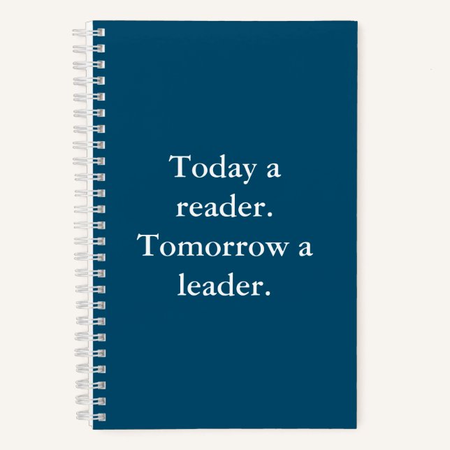 Inspirational Positive Affirmation School Notebook (Front)