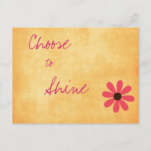 Inspirational Positive Message Postcard