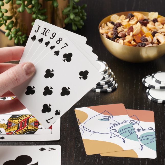Inspirational Positive Quote Modern Typography Pos Playing Cards (In Situ)