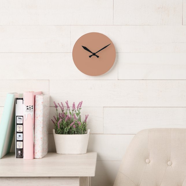 Inspirational Positive Quote Modern Typography Pos Round Clock (Reading Room)