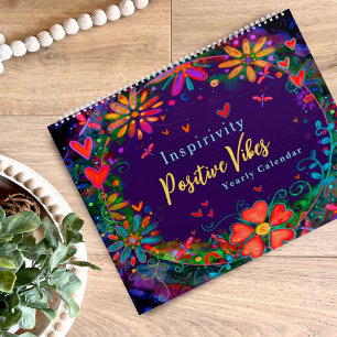 Inspirational Positive Vibes Inspirivity Fun  Calendar