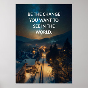 Inspirational Positive Vibes Quote Poster