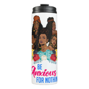 Inspirational Positive Words Affirmation Sista Bla Thermal Tumbler