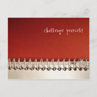 Inspirational Postcard: Challenge Yourself Postcard