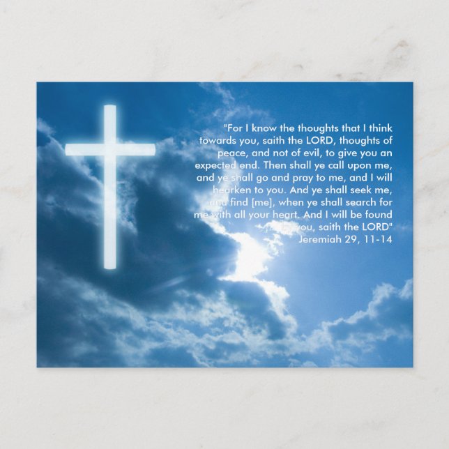 Inspirational Postcard Jeremiah 29; 11-14 (Front)