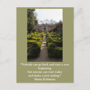 Inspirational postcard: New beginning Postcard
