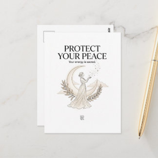 Inspirational Postcard Women - Protect Your Peace