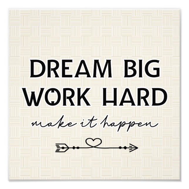 Inspirational Poster Dream Big (Front)