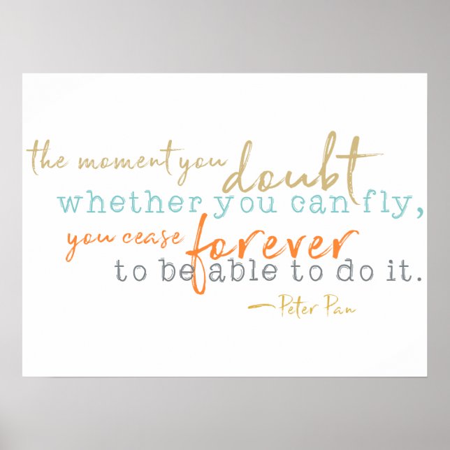 Inspirational Poster Storybook Quote (Front)