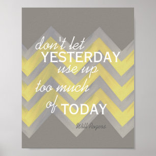 inspirational poster Will Rogers quote chevron
