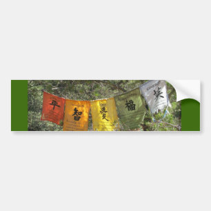 Inspirational Prayer Flags Bumper Sticker