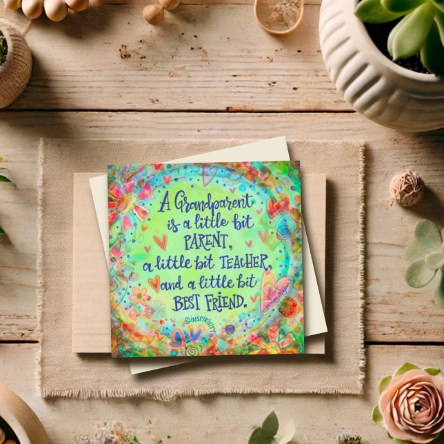 Inspirational Pretty Grandparent Quote Floral (Creator Uploaded)