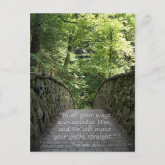 Inspirational (Prov. 3:6) Postcard
