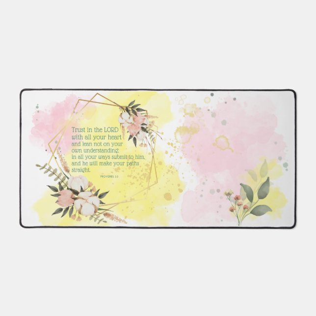 Inspirational Proverbs Desk Mat (Front)