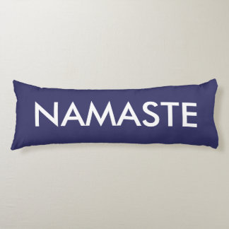 Inspirational Purple White Namaste Body Cushion