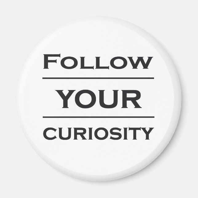 inspirational quote about real life magnet (Front)